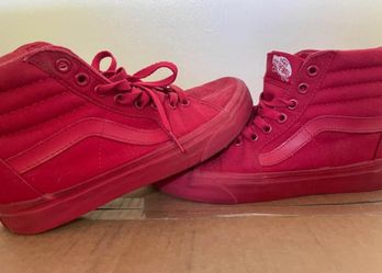 Van's Women's Size 7, All Red High Tops