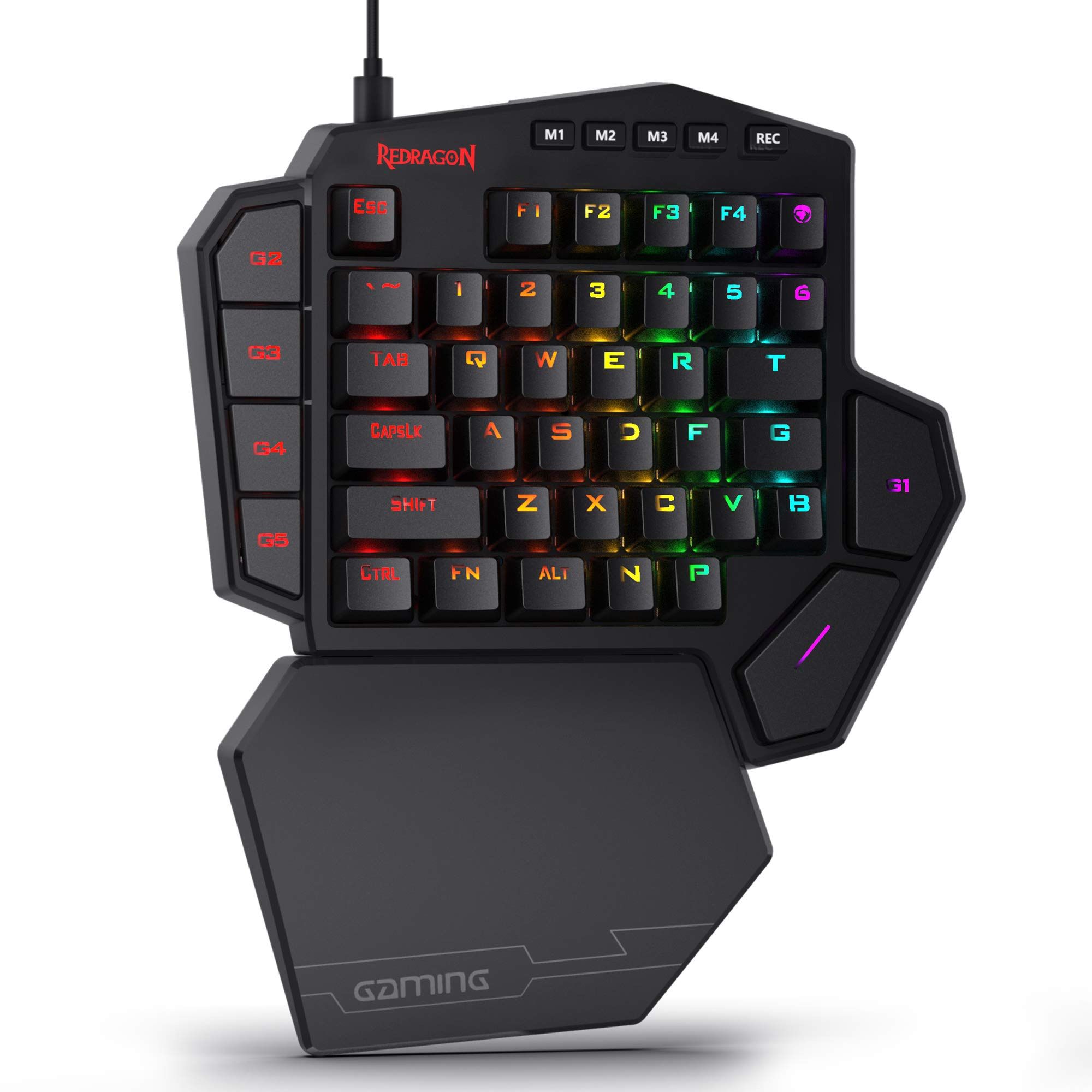 Redragon K585 DITI Wired One-Handed RGB Mechanical Gaming Keyboard (42 Keys)