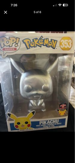 Funko Pop Pokémon Pikachu #353 Silver Metallic