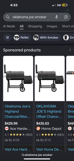 Oklahoma Joe’s Highland Smoker