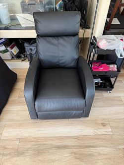 Black small recliner