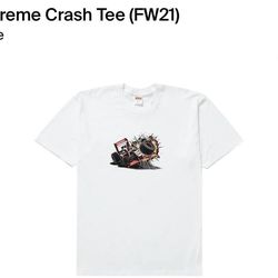 Supreme Crash Tee White  Size XL Brand New