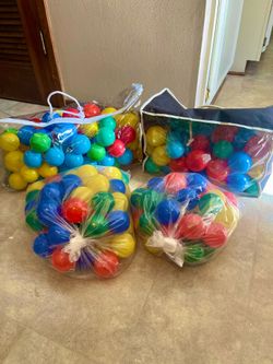 4 bags of  ball pit balls