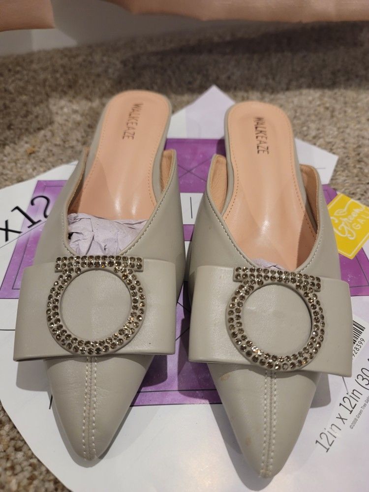 Gray Flat Sandal