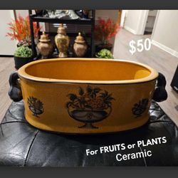Ceramics Oblong for FRIITS or PLANTS