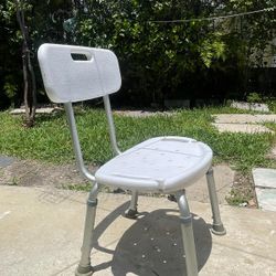  Bath Shower Contour Chair w/ Adjustable Height