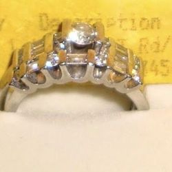 1 carat tw diamond platinum wedding ring set