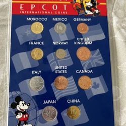 EPCOT International Coin Set. NIB. 