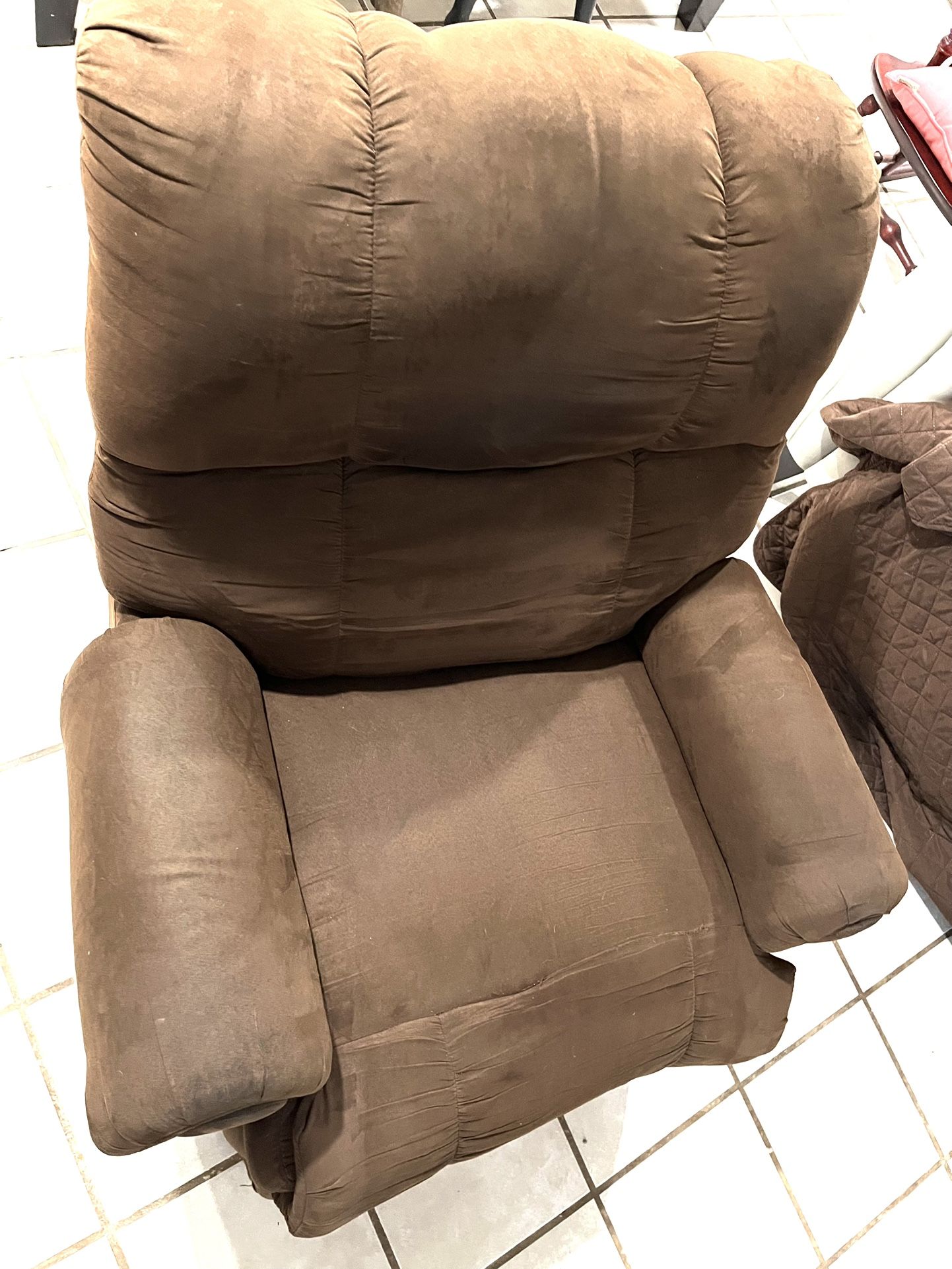 Brown Reclining Sofa