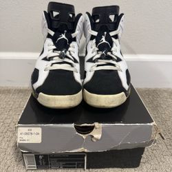 Nike Air Jordan 6 Retro Oreo White Black Size 8.5