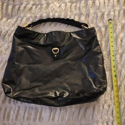 GUCCI Black Leather Hobo Bag Large