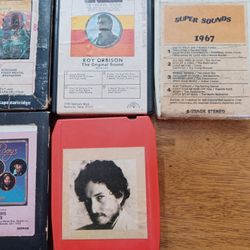 Retro 8-track Pop Music Tapes