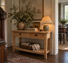 Antique Pine Console / Kitchen Island