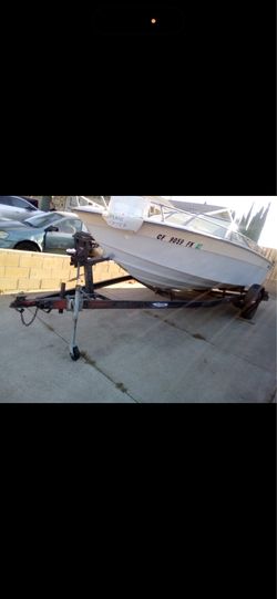 Boat and trailer
