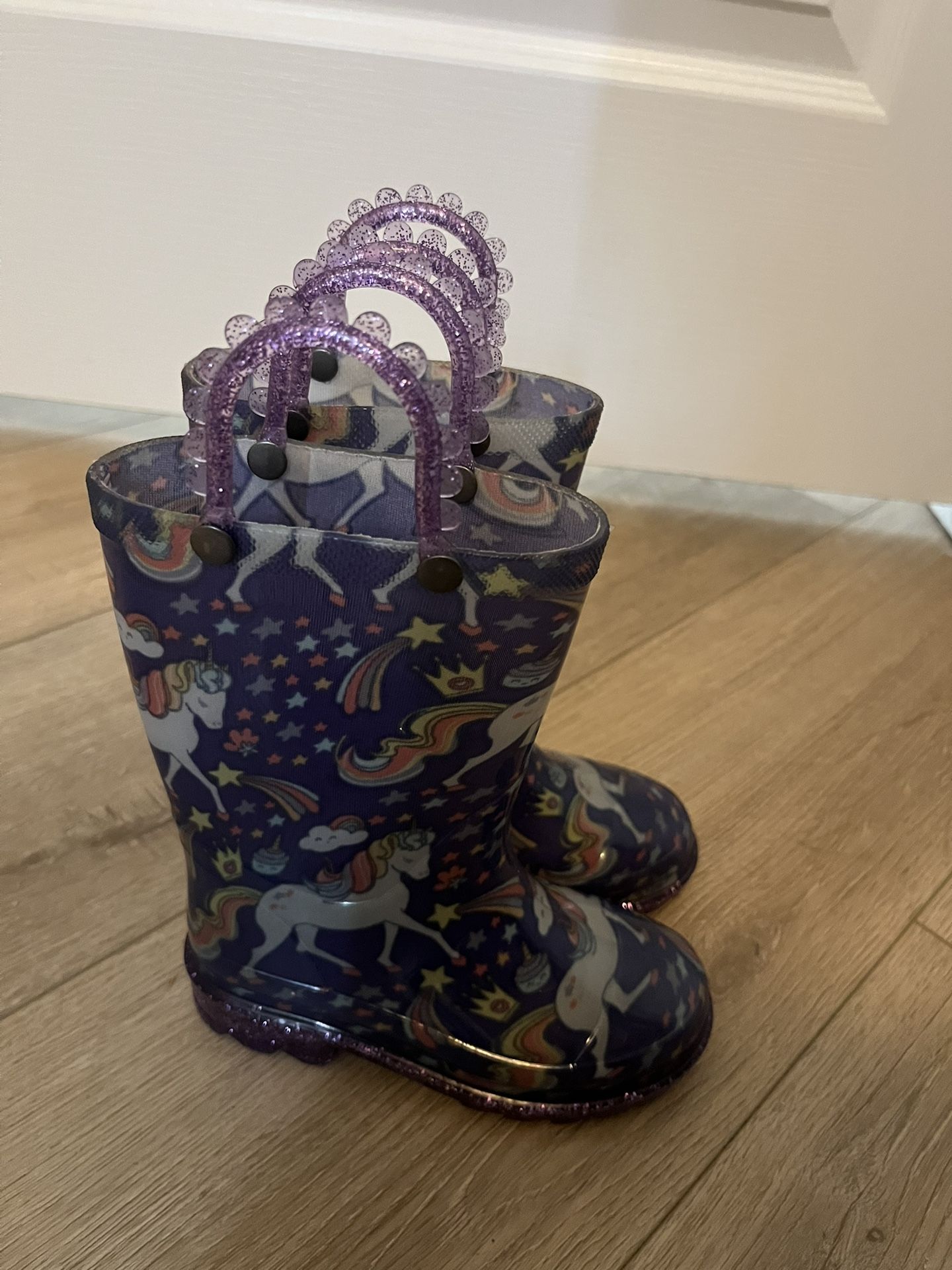 Unicorn Light Up Rain Boots 7/8