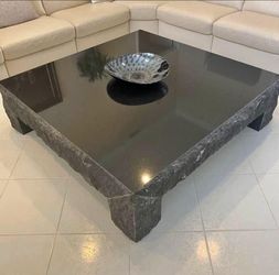 Coffee Table Black Granite RARE PIECE!!