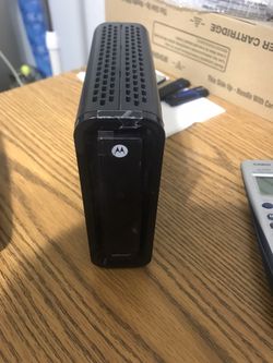 Motorola docsis 3.0 modem, linksys router, linksys Wi-Fi extender