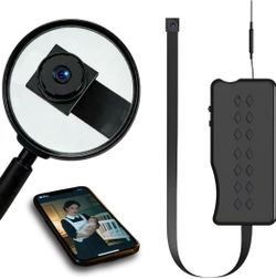 DIY Hidden Camera Module, Mini Spy Camera WiFi for Inside Home, 1080P Indoor Wireless Security Camera with Phone App, Bluetooth Setup, SD Auto Record 