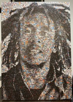 Bob Marley Mosaic Print On Canvas