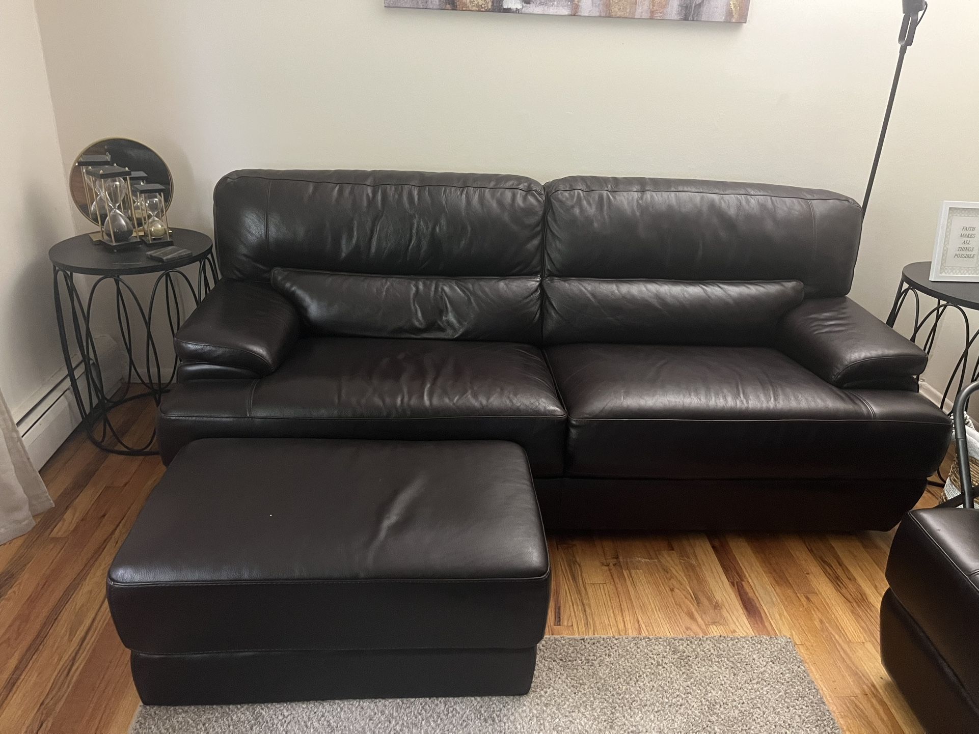 Macys Brown Leather couch