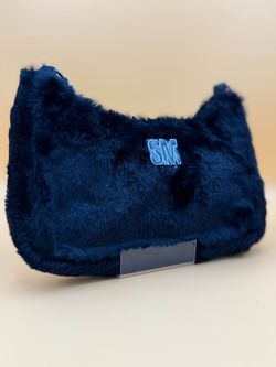 STEVE MADDEN FAUX FUR BLACK SHOULDER BAG LIKE NEW