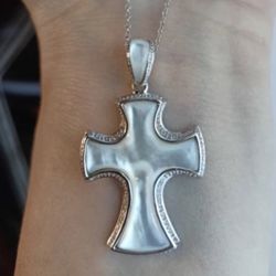 Cross Pendant Necklace 925