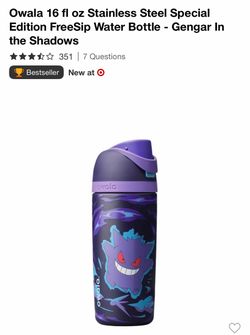 Owala FreeSip 16 oz Gengar In the Shadows Water Bottle