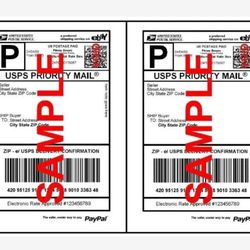 100 - UPS / USPS Laser Inkjet Printer Half Page Shipping Labels