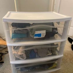 Plastic Storage Drawers (3-Drawer Organizer)