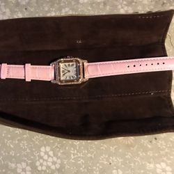 WATCH WOMEN PINK CRYSTAL