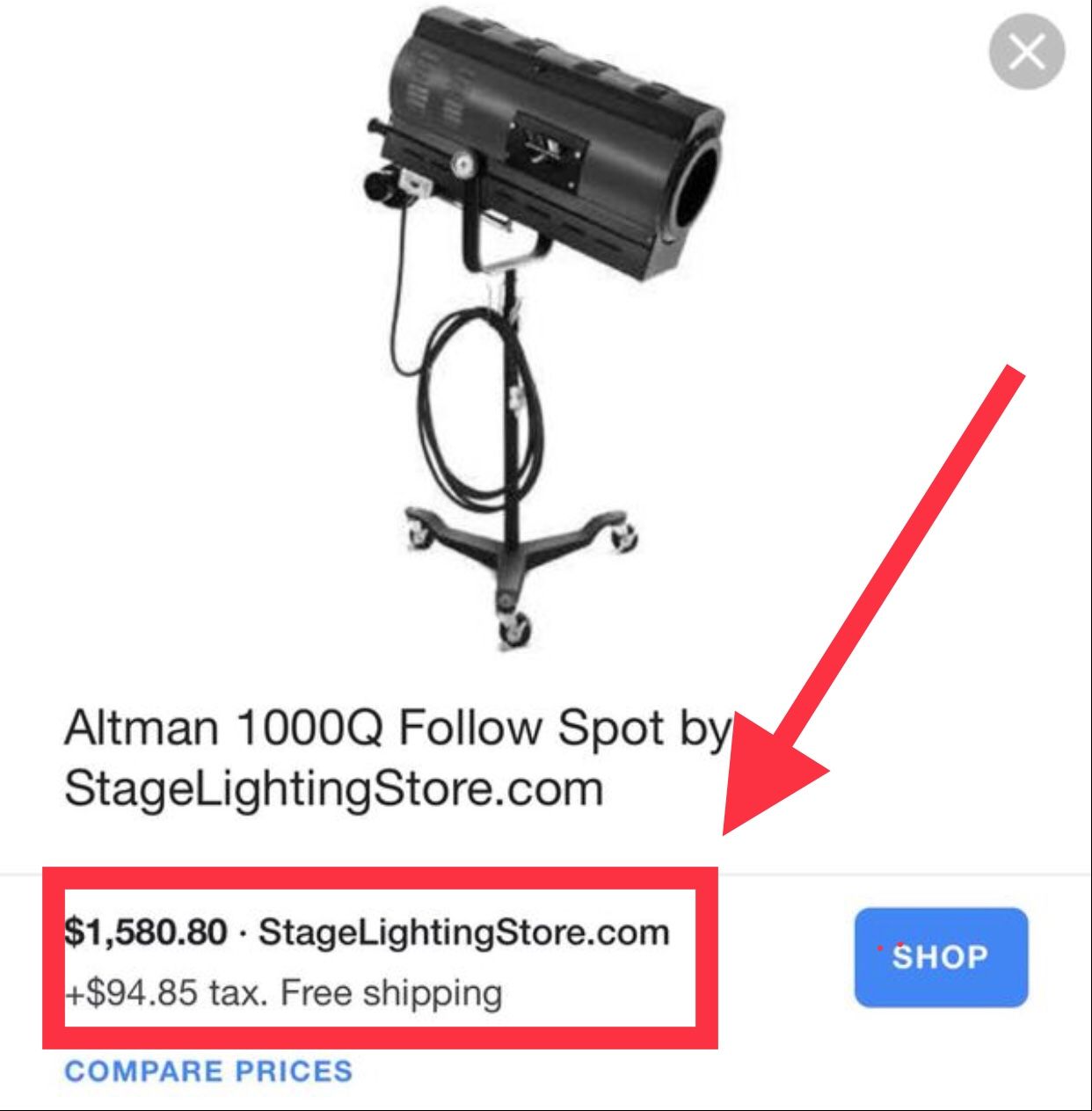 Professional stage light / Altman 1000Q stage lighting