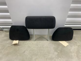 2012–2014 Honda CR-V Rear 2nd Row Headrest Set of 3 Black Cloth OEM