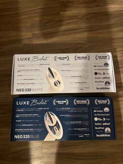 LUXE Bidet Neo 320 Blue Color (and an extra White one)