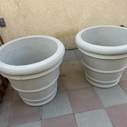 New Flower Pots Made Out Of Cement Perfect Gift 