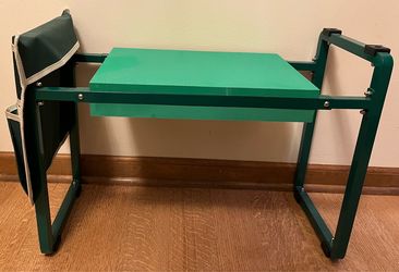 NEW Garden Yard Kneeler and Seat Wider and thicker kneeling pad heavy duty gardening bench tool pouch