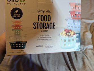 Ello + 10pc Meal Prep Food Storage Container Set