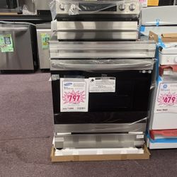 Stove Samsung Stainless Steel With Air Fryer New And 1 Year Warranty 