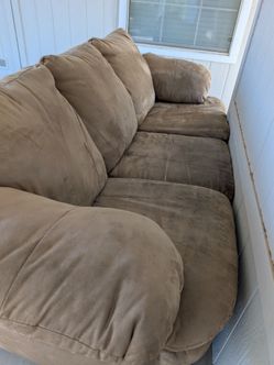 Suede Couch  FREE FREE FREE