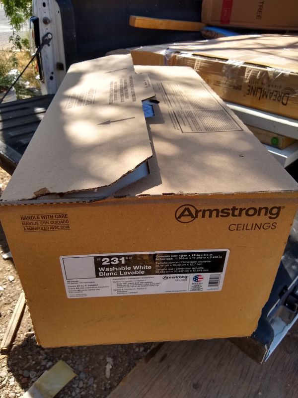 Brand New Armstrong Ceilings Washable 40pack White Smooth Ceiling Tile For Sale In Tucson Az Offerup