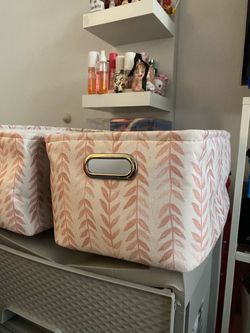 Pink Storage Bins