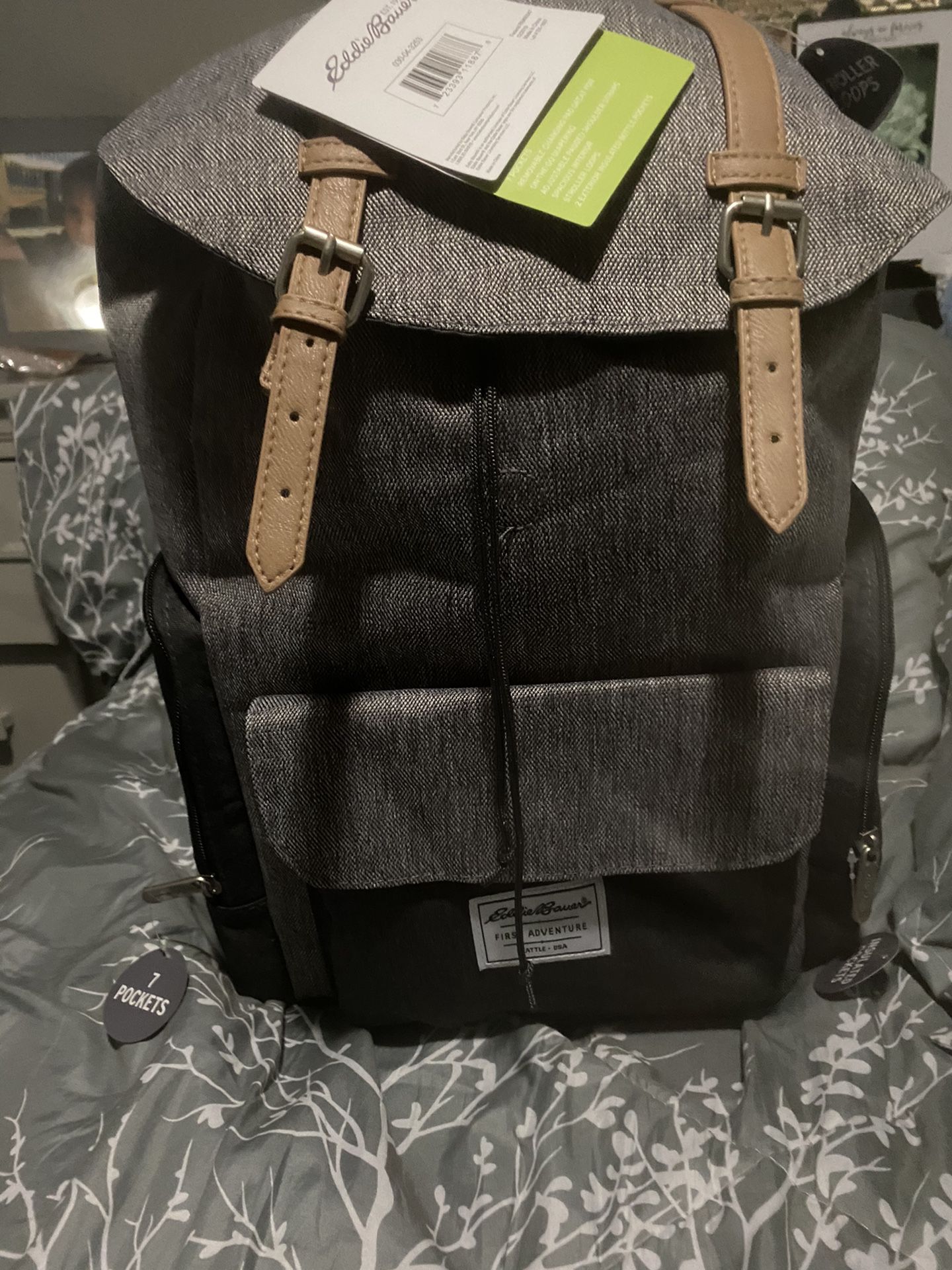 Eddie Bauer 7 pocket backpack (baby bag)