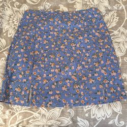Girls Skirt Floral Design 