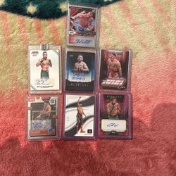UFC cards Autographed