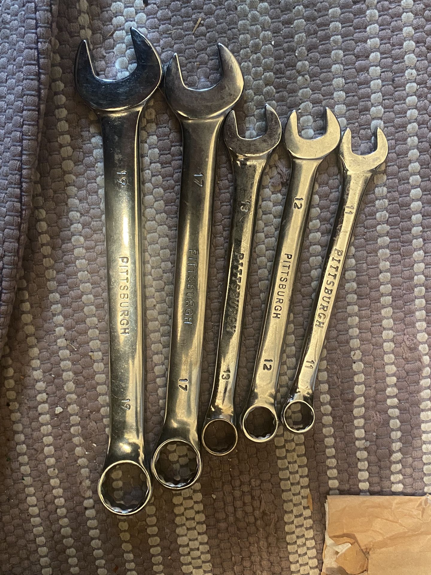 Open And Box Wrench Set Metric
