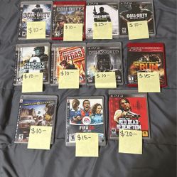 PS3 Disc Games 