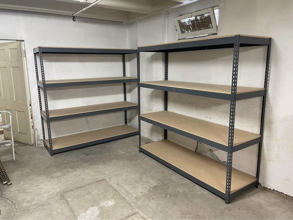 Garage Shelving New 72 in W x 24 in D x 72 in H Boltless Steel Garage Shed Rigid Racks Stronger Than Homedepot Costco Lowes 