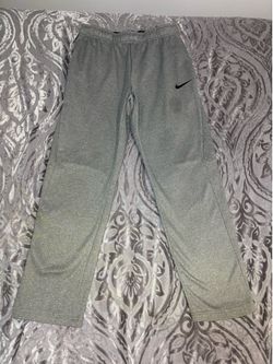 Nike Dri Fit Joggers Sweatpants Athletic Training Casual Grey Fleece Mens Medium