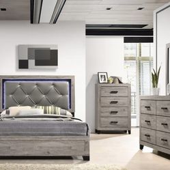 LED Queen Bedroom Set 