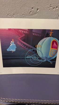Disney Cinderella Lithograph Print Set