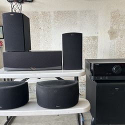 Klipsch Surround Sound System W/ Yamaha Receiver 